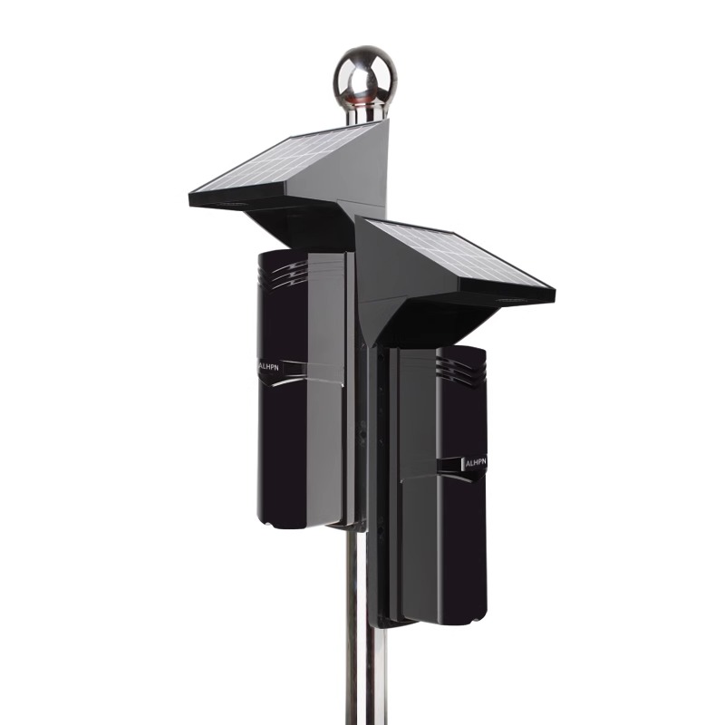 太阳能对射报警器户外围墙防盗探测器